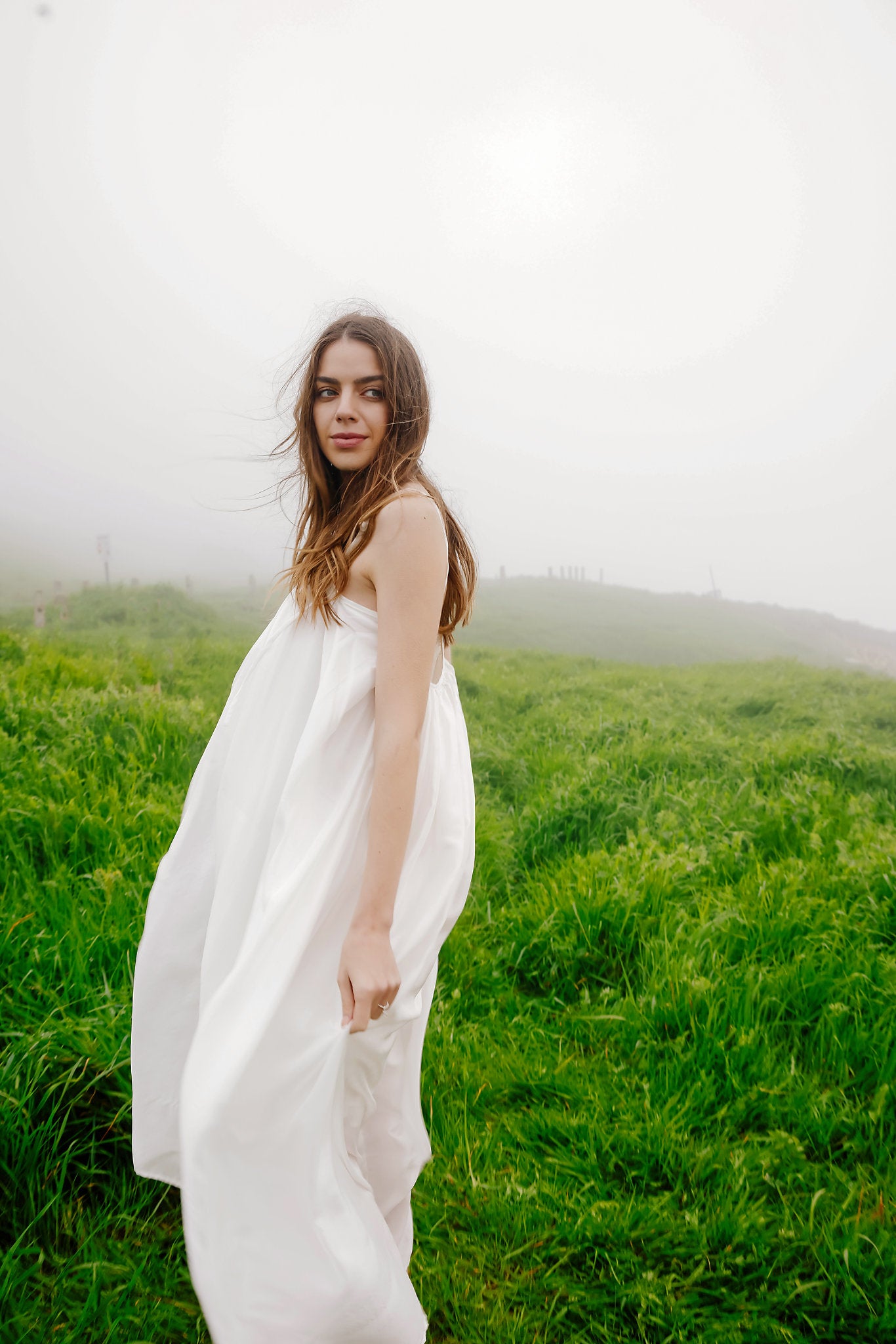 Robe d'été dos nu fluide légère en moussline de soie